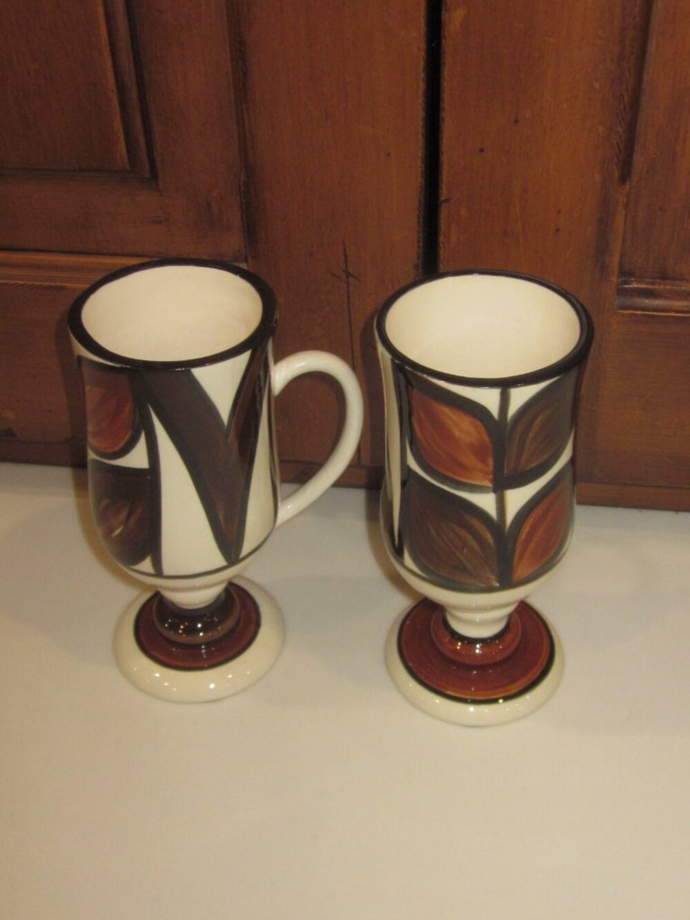 Hawaii Tapa Cloth Mugs Irish Coffee Set - Picture 3 of 4